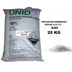 Potasyum Hidroksit 25 kg KOH Humik Asit ve Sabun Yapımında Kullan